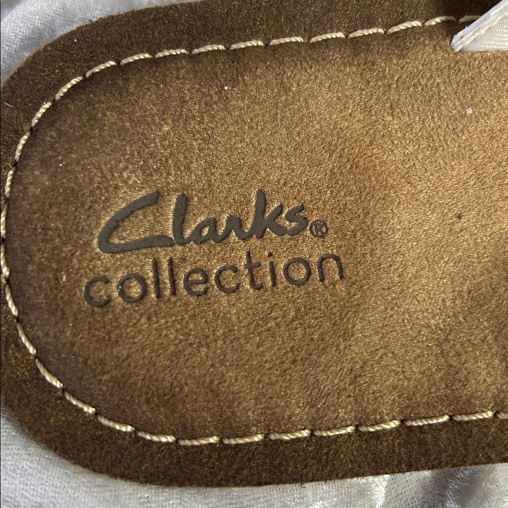 NWT CLARKS OFF WHITE SANDALS 10 - Picture 7 of 9